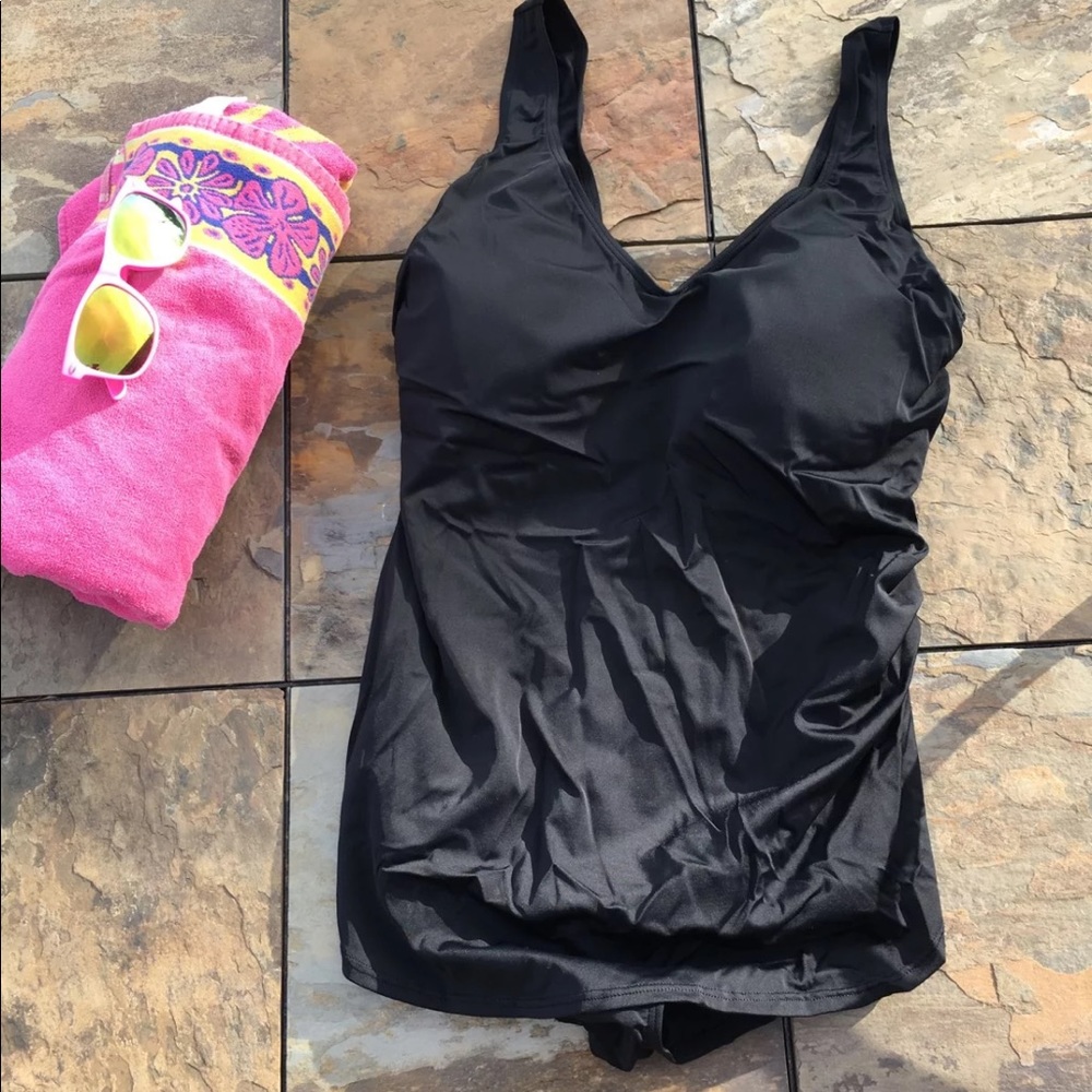 NWT Beach Belle Sarong Front Swimsuit